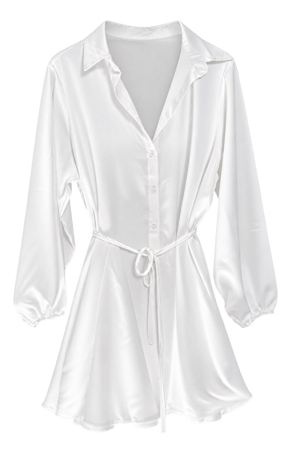 Robe blanche ceinturée FEELYOURSELF by KéKé